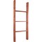 Ekena Millwork 19"W x 48"H x 3 1/2"D Vintage Farmhouse 3 Rung Ladder, Barnwood Decor Collection, Salvage Red DECR019X048X04LDRRD - alternate 1